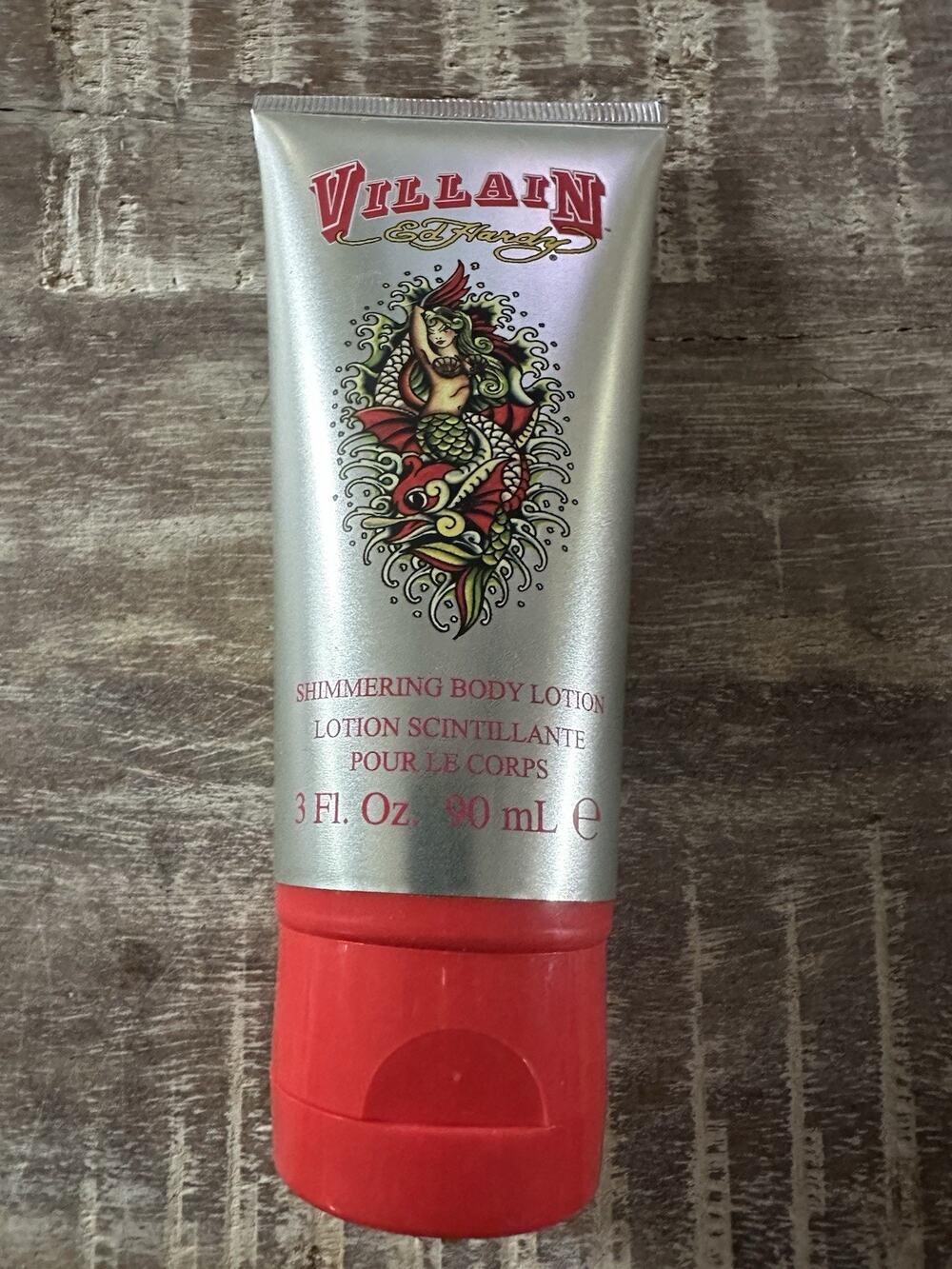 Ed Hardy Villain Shmmering Body Lotion 3.0 oz For Men No Box